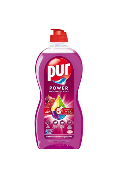 Pür Detergent Lichid de Vase - Pur Power Smochine si Rodie, 450 ml