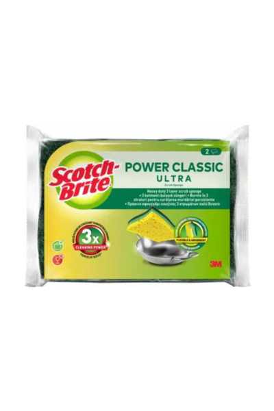 3M Bureti De Vase Triplu Confort - Scotch Brite Classic Ultra, 2 buc