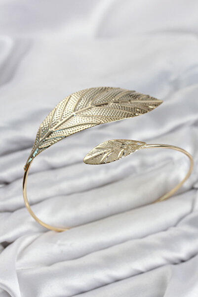 Generic Brand Pazu Bracelet Gold Color Brass Leaf Model