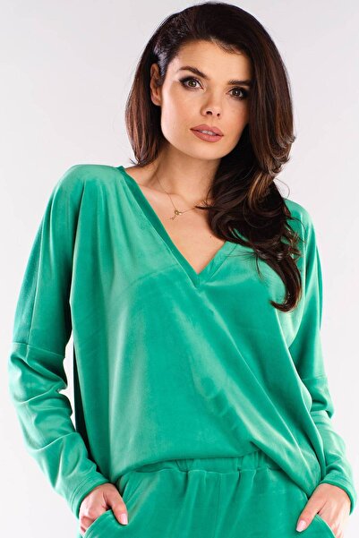 Awama Bluza Awama, Poliester, Verde, Marime Unica