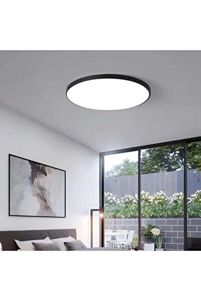 La Cucu Plafoniera LED SOLIS 37cm 33W Lumina Rece Negru