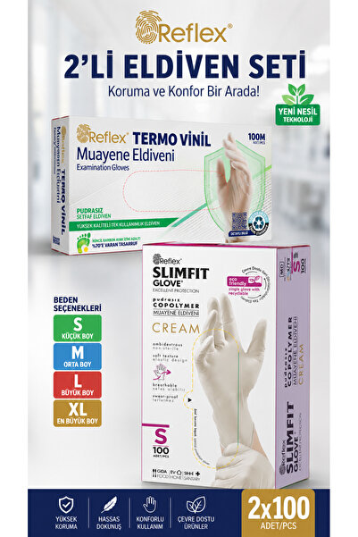 Medicalx Termo Vinil Şeffaf - Slimfit Pudrasız Krem Çok Amaçlı Yeni Nesil Tek...