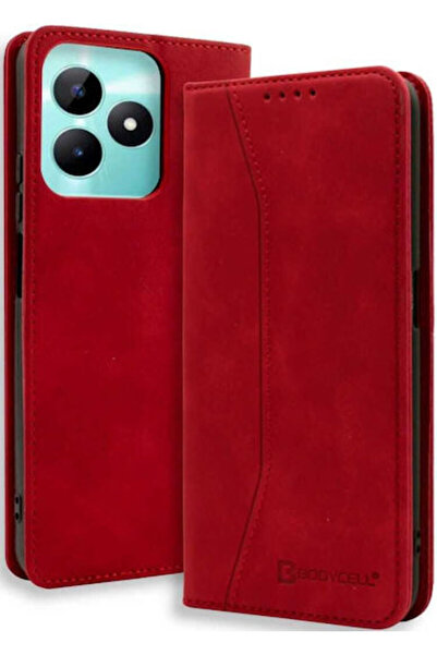 Other Bodycell Wallet Synthetic Leather Red (Realme C51) Code: 04-01204