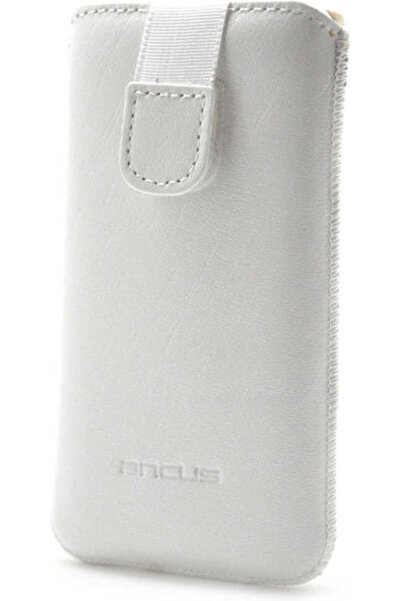 Other Ancus Protect Sock & Pouch Λευκό για iPhone SE/5/5S/5C Παλαιό Δέρμα