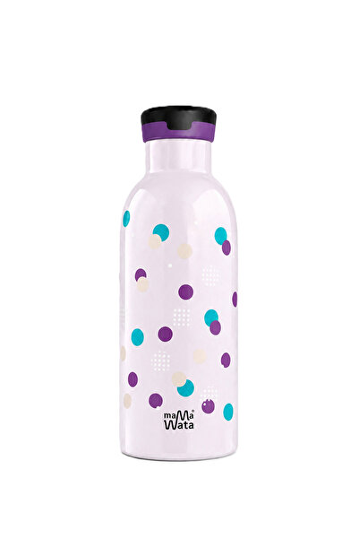 Mamawata Bubbles Pipetli Çocuk Termos Matara 470 ml Paslanmaz Çelik Sızdırmaz...