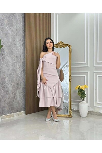 vanus fashion 7148 - فستان سهرة ميدي