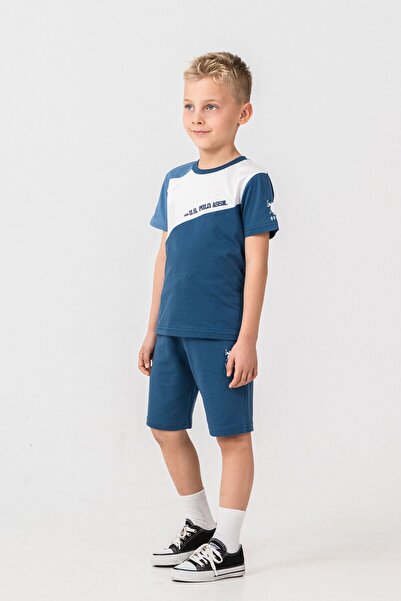 U.S. Polo Assn. 4-15 ani Licențiat Us Polo Assn Costum pentru băiat-Indigo