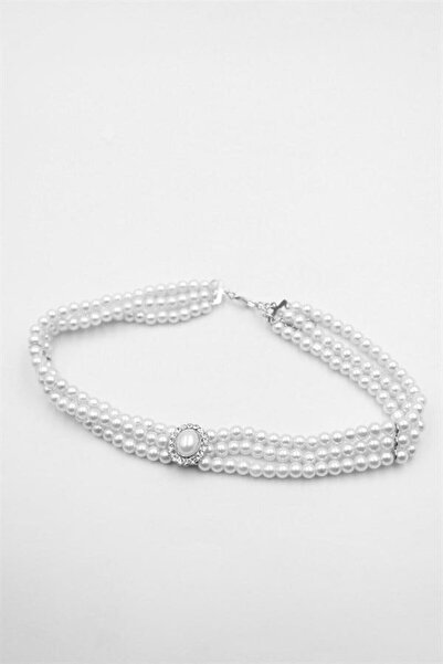Generic Brand Pearl Choker Necklace - Silver