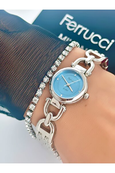 Ferrucci Steel Strap Minimal Case 2 Year Warranty 3 Atm Waterproof Women's Wr...