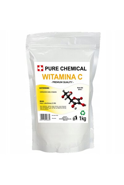 CHOSA Set Vitamina C Pulbere, Substanță chimică pură, 1Kg, Doypack Reîncărcab...