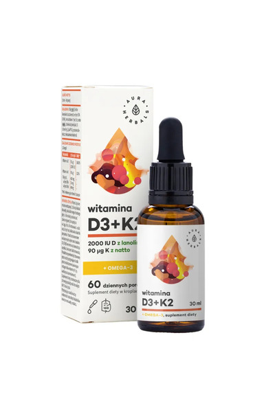 Aura Herbals Vitamina D3+K2 + Omega3 30ml