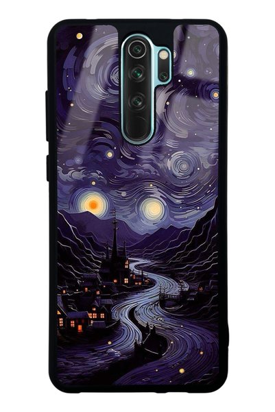 Spoyi حافظة هاتف Xiaomi Redmi Note 8 Pro بتصميم Vortex of Night لامعة