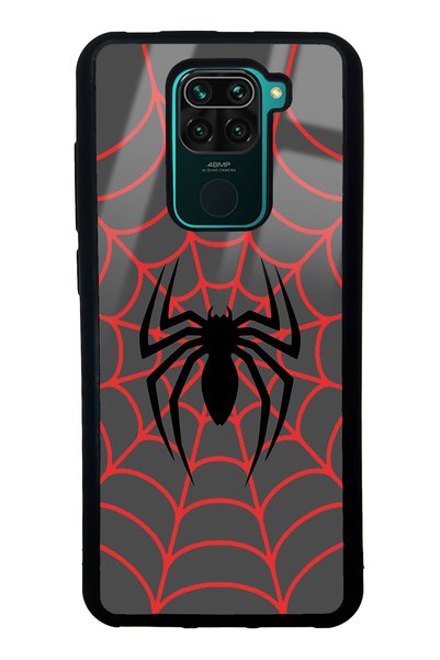 Spoyi حافظة هاتف Xiaomi Redmi Note 9 بتصميم سبايدر لامع