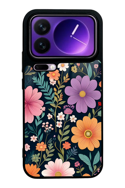 Spoyi حافظة هاتف Xiaomi 17 Pro بتصميم الزهور اللامعة