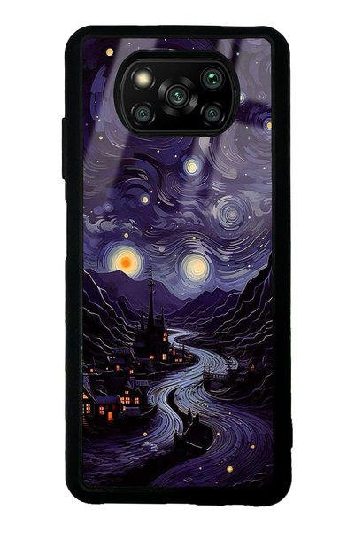 Spoyi حافظة هاتف Xiaomi Poco X3 Vortex of Night بتصميم لامع