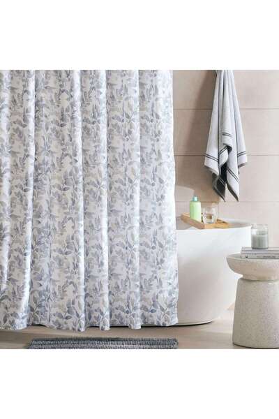 PAN HOME ستارة حمام ويلو 180x180 سم - أزرق