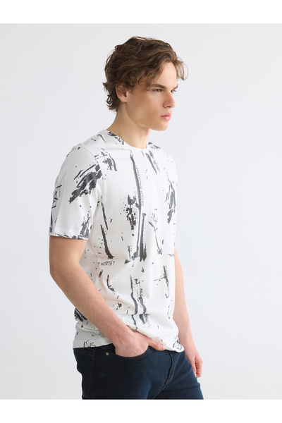 LC Waikiki Tricou bărbătesc imprimat cu guler rotund