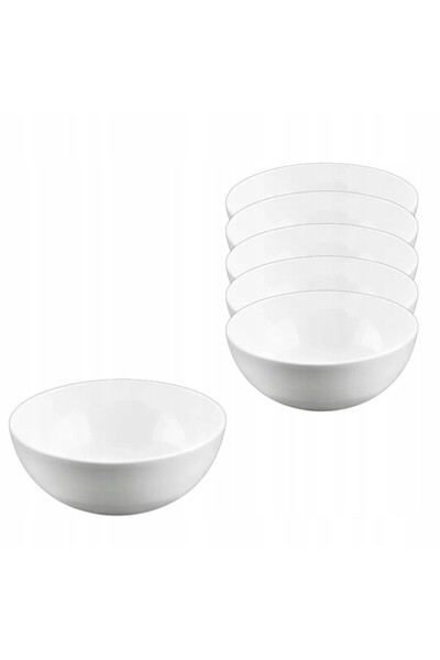 WILMAX ENGLAND Set 6 boluri Wilmax Fine Porcelain, albe, 600 ml