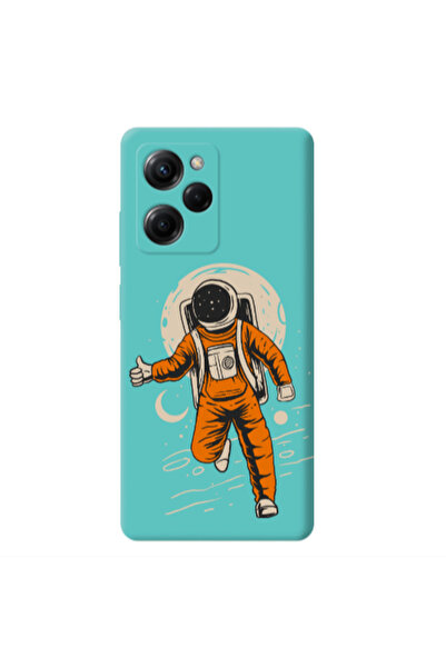 Other Xiaomi Poco X5 Pro Hitchhike Turquoise Colored Silicone TPU Θήκη