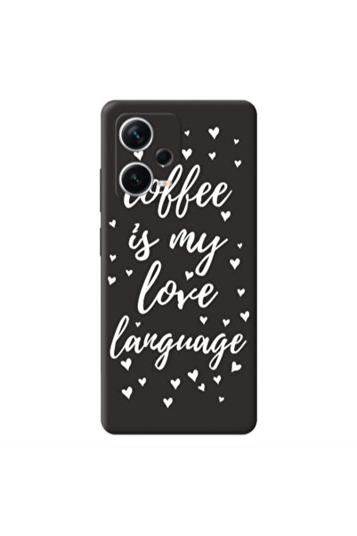 Other Xiaomi Poco X5 Coffe is my love language Black Colored Silicone TPU Θήκη