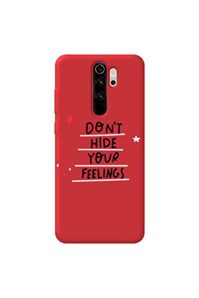 Other Xiaomi Redmi Note 8 Pro Dont Hide Your Feelings Red Colored Silicone TP...