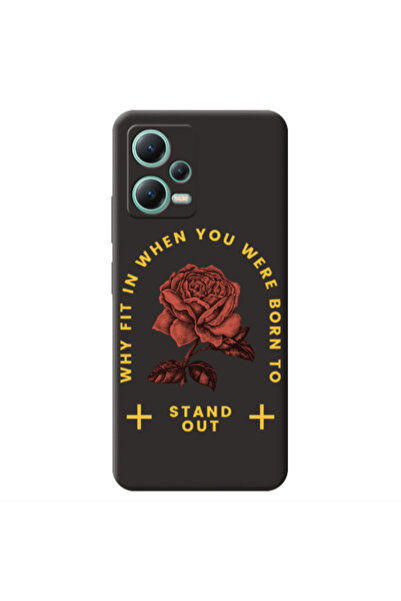 Other Xiaomi Redmi Note 12 Pro 5G Stand out Black Colored Silicone TPU Θήκη