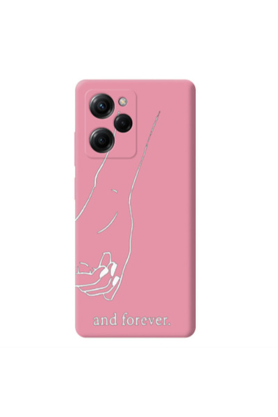 Other Xiaomi Poco X5 Pro And forewer Pink Colored Silicone TPU Θήκη