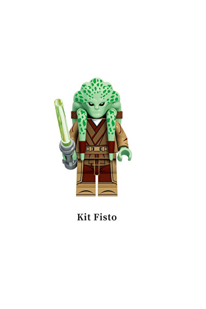 yamanS Kit Fisto jedi Clone Wars Figür Yapı Blok Oyuncak(Custom Model,Yeşil I...