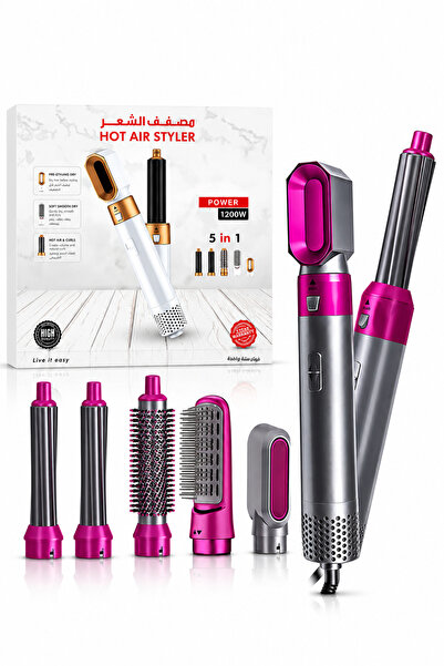Baytix HOME 5-in-1 Hot Air Hair Styler 1200W, Hair Dryer, Curler & Volumizing...