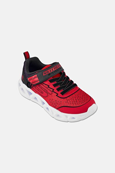 SKECHERS حذاء أطفال للأولاد Twisty Bright 2,0 بإغلاق فيلكرو، أحمر