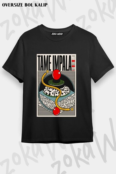ZOKAWEAR Μπλουζάκι Unisex Loose Fit με στάμπα Tame Impala v4