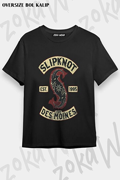 ZOKAWEAR Μπλουζάκι Unisex Loose Fit Slipknot v14 με στάμπα