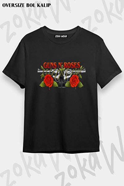 ZOKAWEAR تي شيرت مطبوع للجنسين من نوع Guns N Roses v24