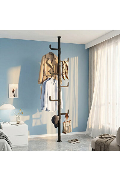 sharpdo Telescopic Coat Rack Freestanding, Adjustable 110-310cm Floor-to-Ceil...