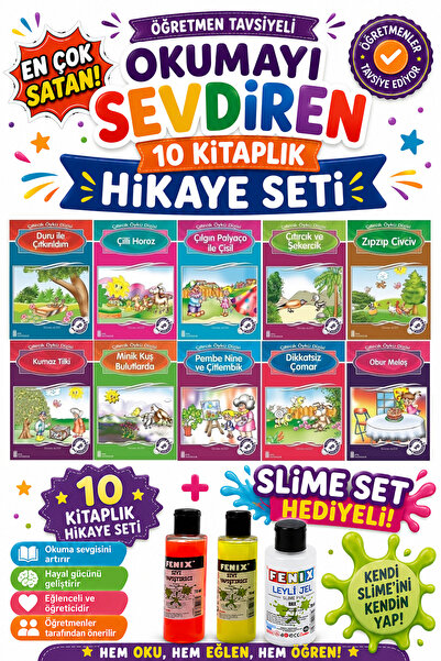 Ata Yayıncılık 2.Sınıf Öğretmen Tavsiyeli Okumayı Sevdiren 32 Sayfa 10 Kitapl...