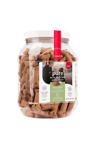 Mera Goody Snacks Recompense pentru câini cu insecte și orez 600g
