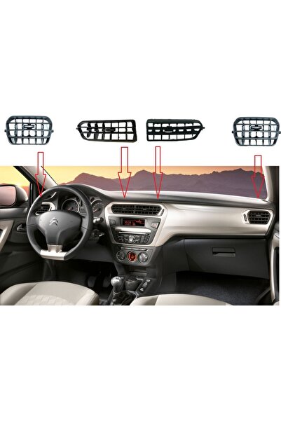 YDSilikon Peugeot 301 - Citroen C-Elysee Havalandırma Izgarası Difüzör Orta Y...