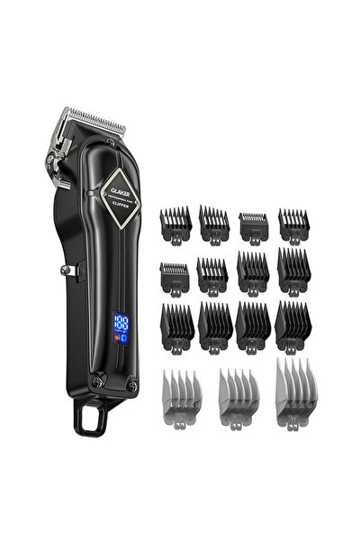 GLAKER Mașină de Tuns Electrică Profesională GL-K11S, Motor 5500 RPM, Acumula...