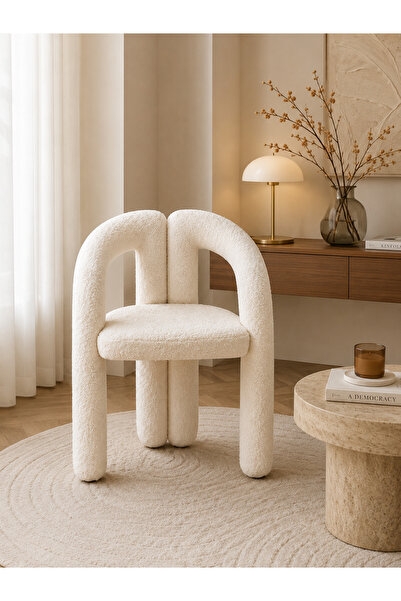 N.zone Modern Luxury Decorative Chair with Unique Curved Design and Comfortab...