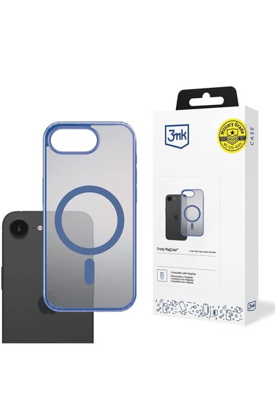 3MK Frosty MagCase Albastru pentru iPhone 16e