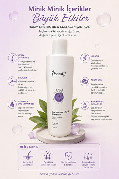 HOMMCOZMETİC Biotin şampuan