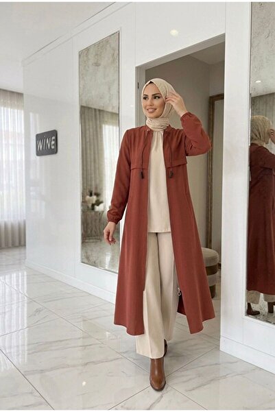 wishne Summer Thin Linen Look Cap - Sporty Zippered Hijab Cap - Stylish Design