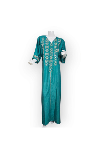 1way Embroidered Jilbab in Multi Colour