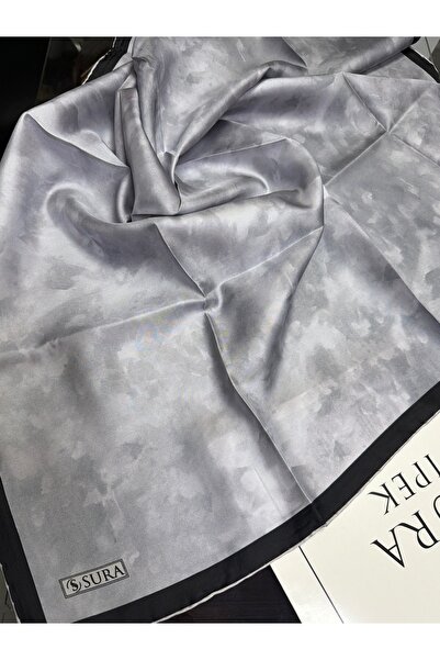 SURA Cloud Pattern Twill Silk Scarf