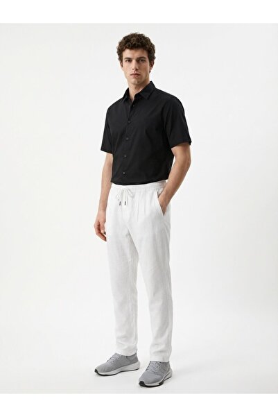 Loft Regular Fit Men's Canvas Trousers Lf2039506 White