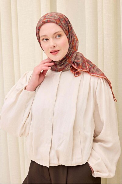 Silk Home وشاح مونار برتقالي داكن 90x90