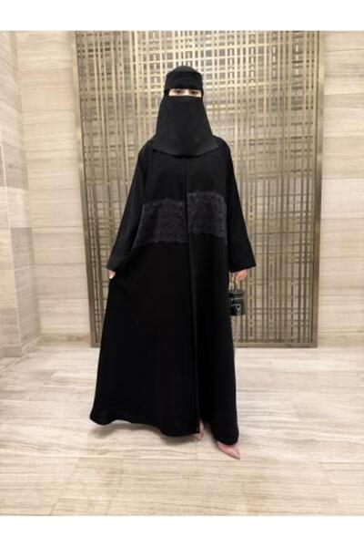 YOU ABAYA عباية نجلا القماش كريب الرياض تدخيلات دانتيل