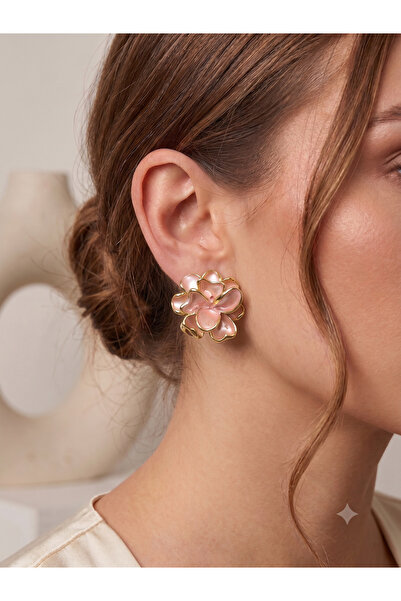 BİJU YILMAZ Pink hydrangea earrings - 26vipk20