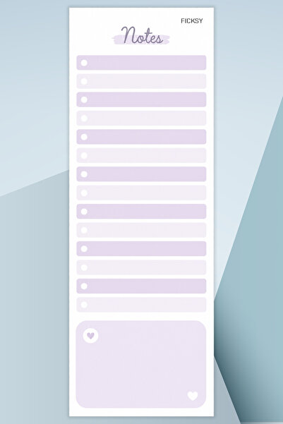 Ficksy To-Do List - 50 Sheets - 10.5*29.7 cm - to Do List - Checklist - Check...