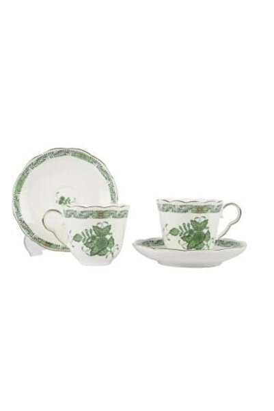 Mikasa Moor jardin de vert yeşil 2li kahve fincan